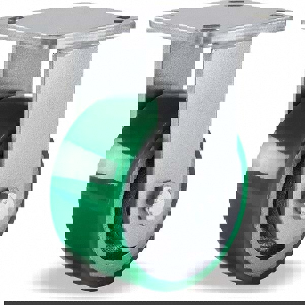 Rigid Top Plate Caster: Polyurethane, 4